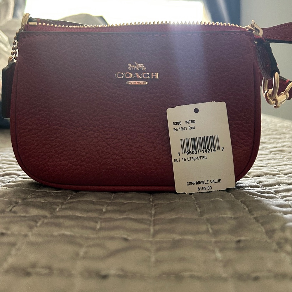 Red Coach mini purse